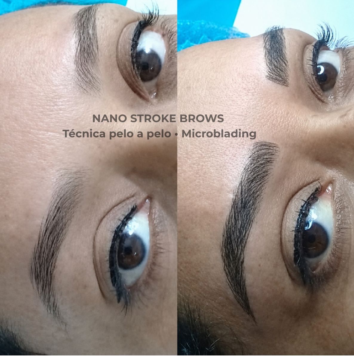 Nano stroke brows — microblading en Kendall